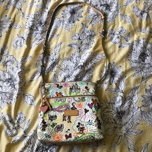 Disney Dooney & Bourke Sketch Nylon Crossbody